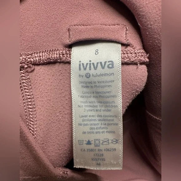 Ivivva Dusty Rose Leggings - Picture 3 of 5